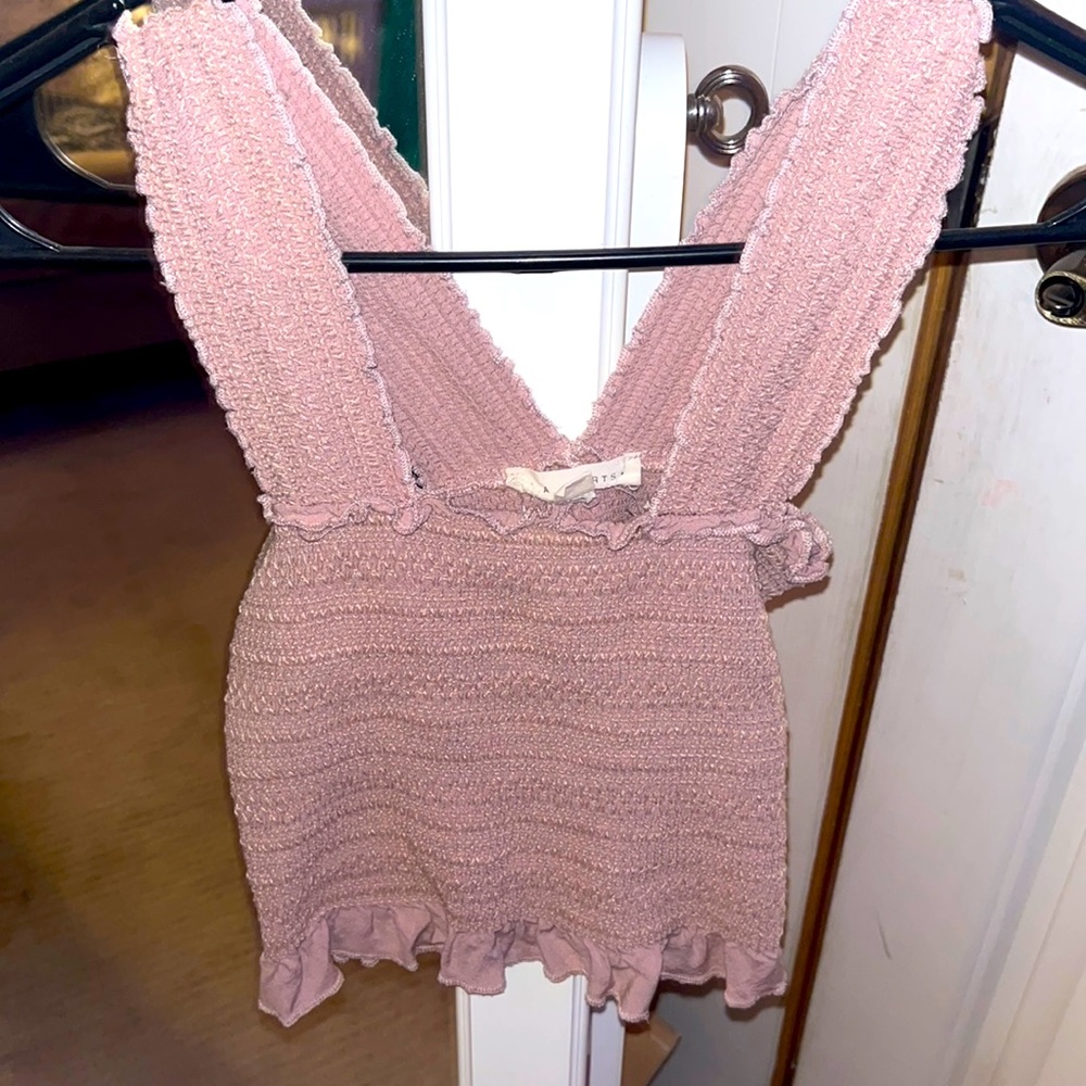 Maive Pink cropped tank